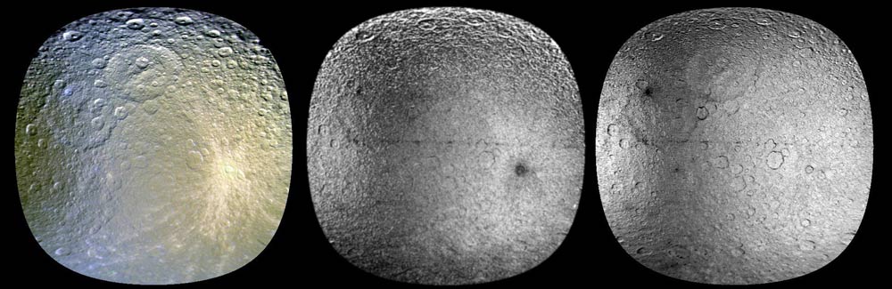 Saturn's Moons Engage in Cosmic Paintball Fight